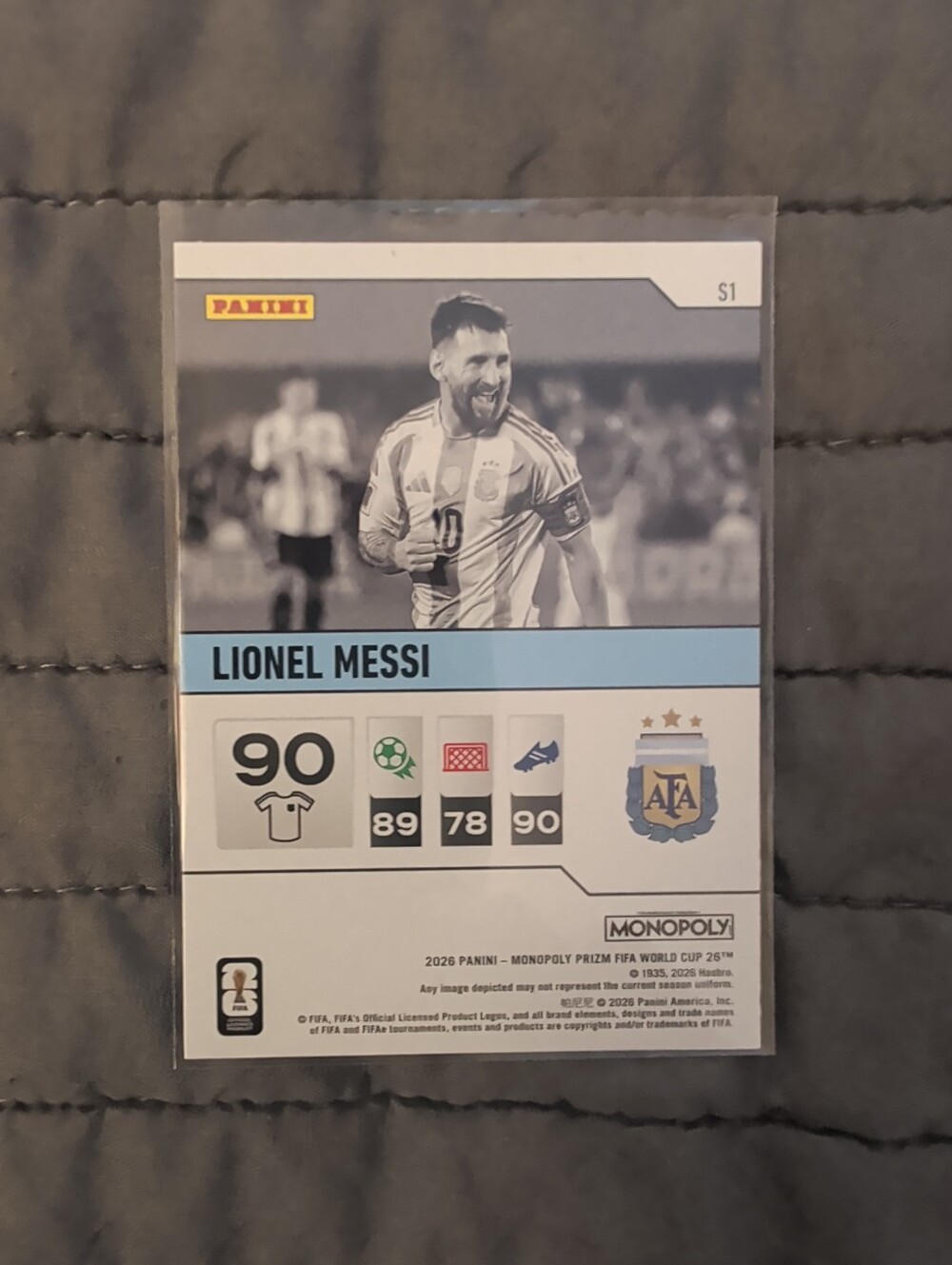 Lionel Messi- 2026 Panini Prizm Monopoly Fifa World Cup - Starter Pack #S1 - Picture 2 of 2